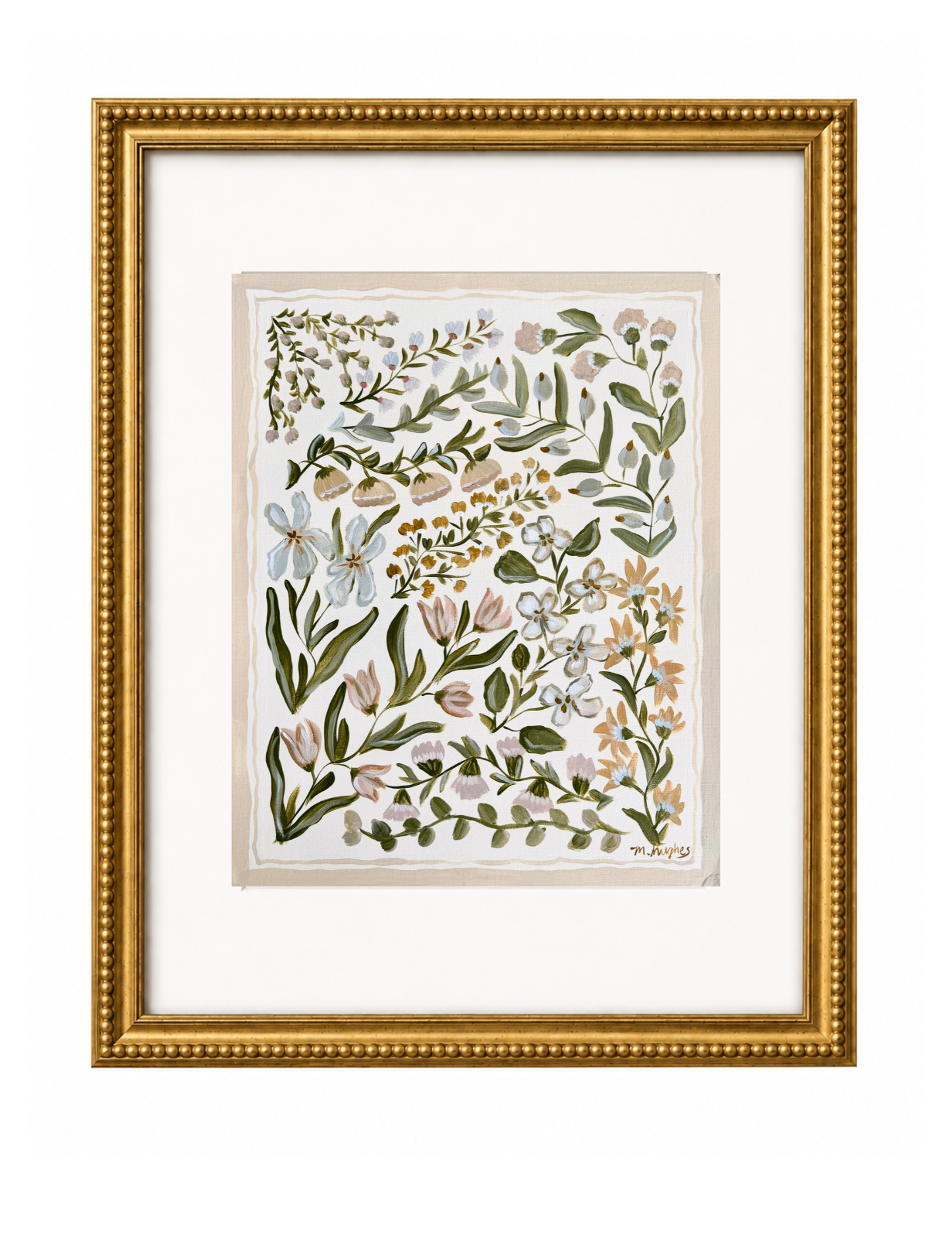 Framed Florals Print