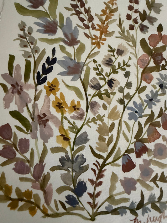 Striped Wildflowers No. 1