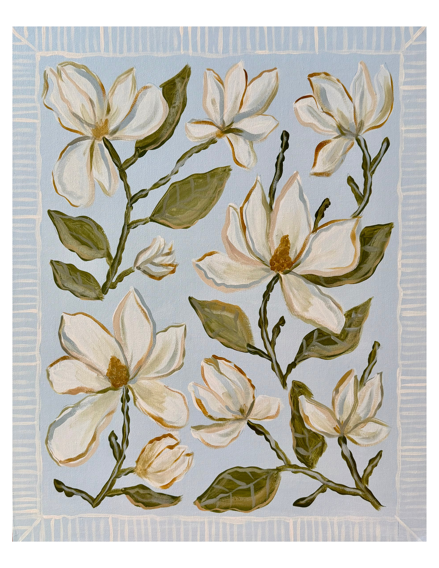 Magnolia Garden Sky Print