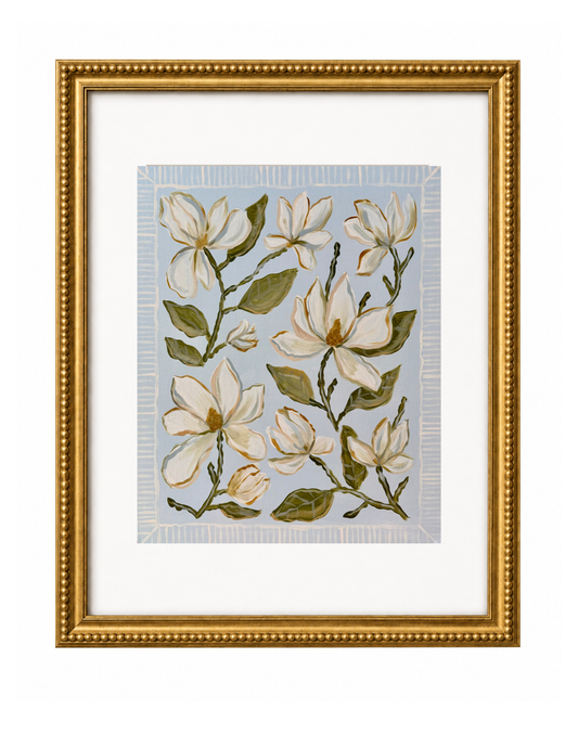Magnolia Garden Sky Print