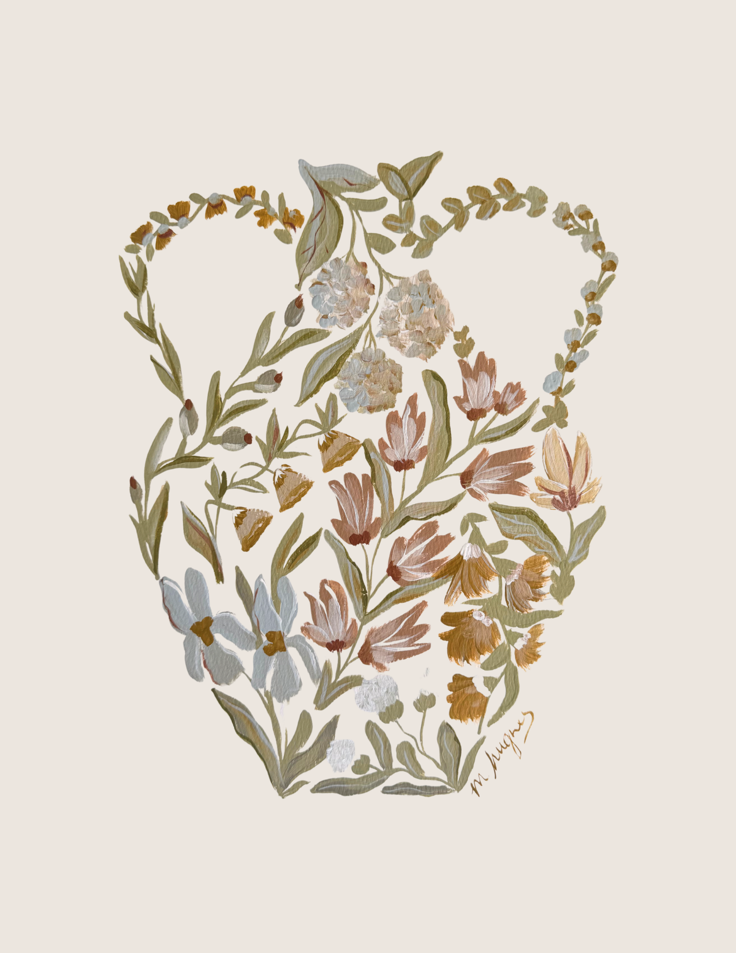Floral Vessel Print