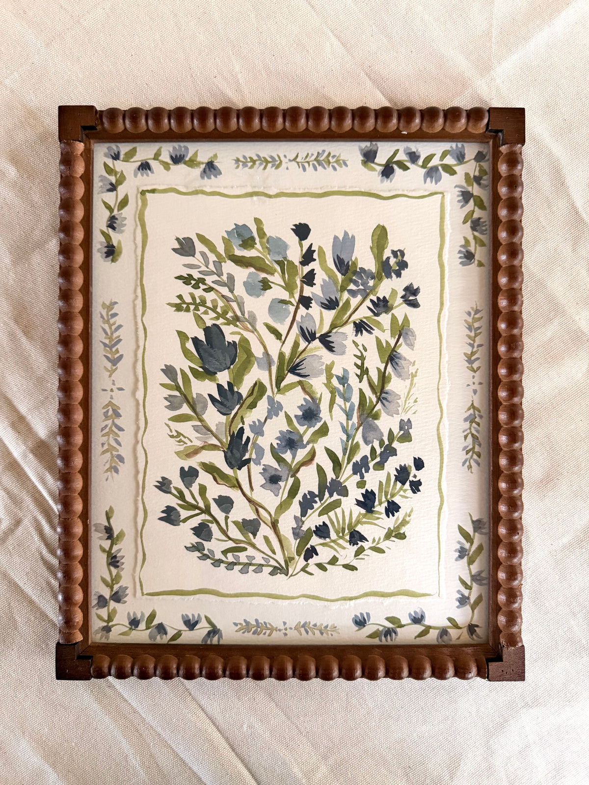Blue Bordered Wildflowers