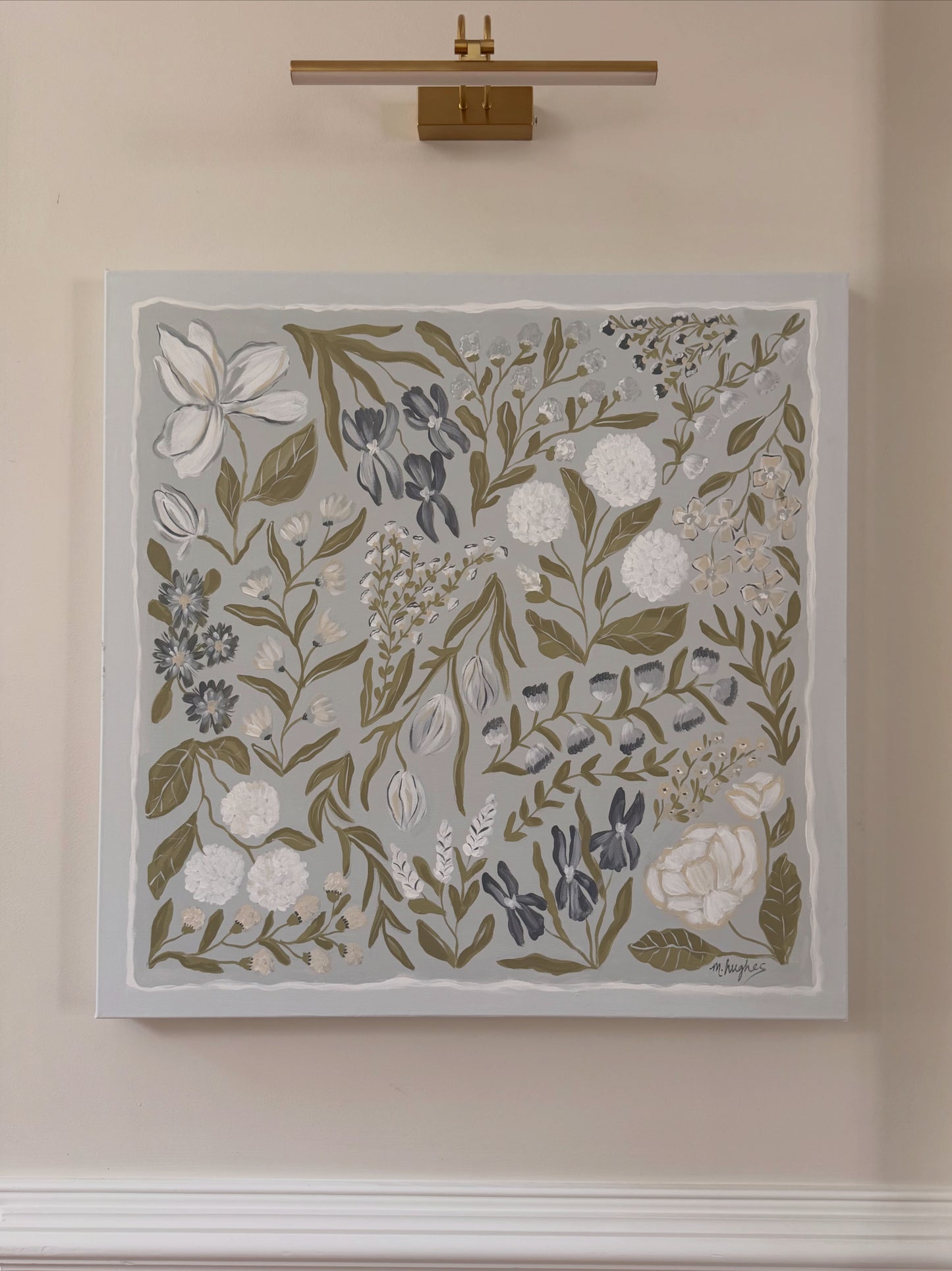 Porcelain Blue Garden Tile