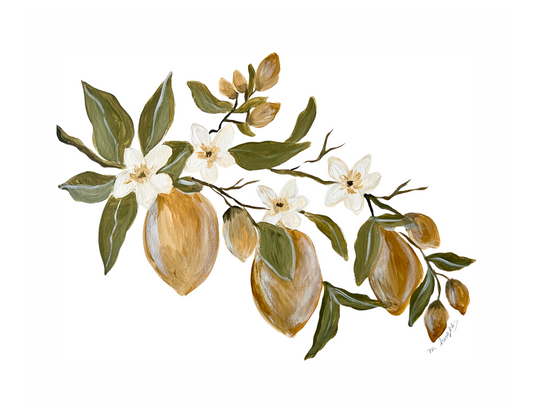 Lemon Botanical Study