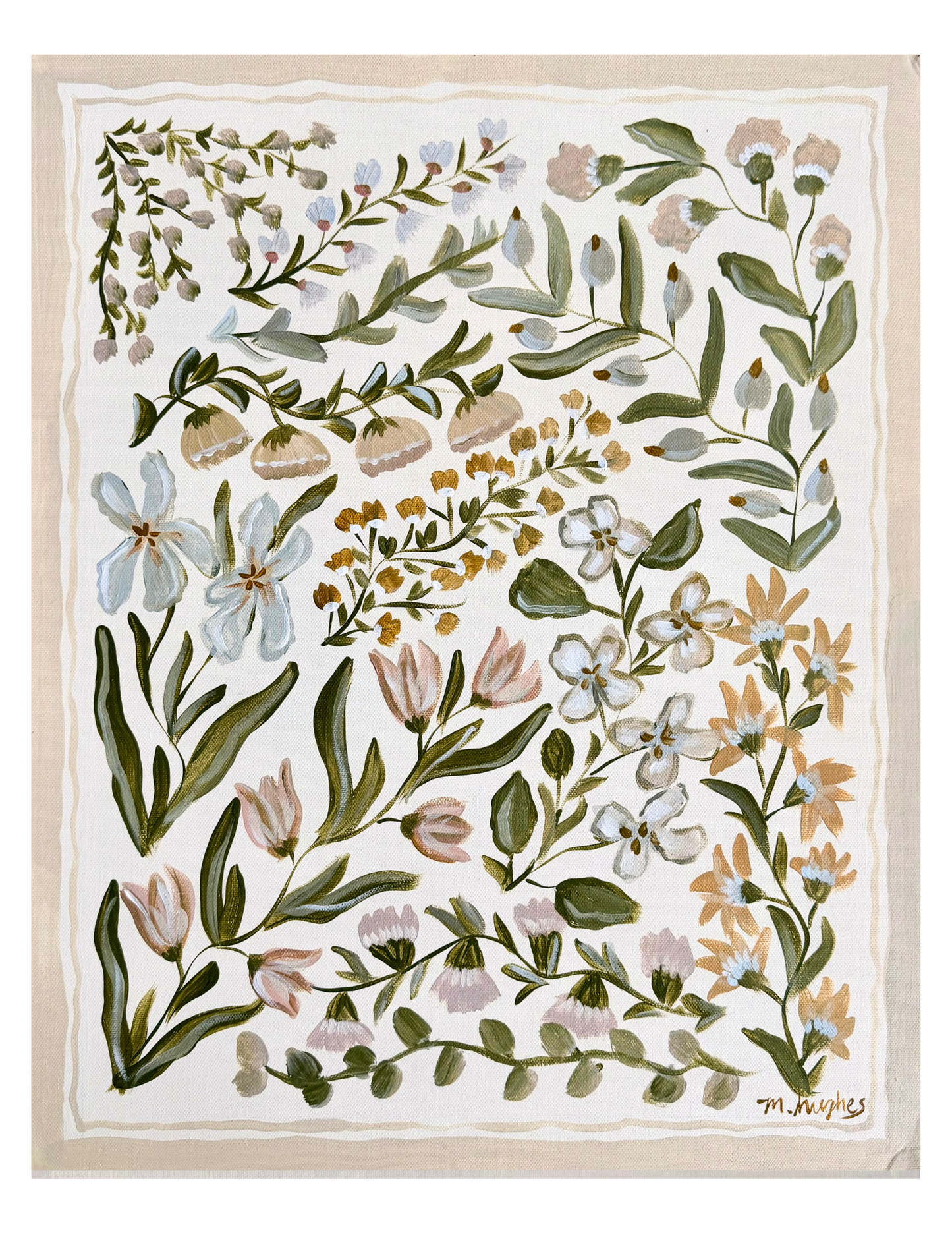 Framed Florals Print