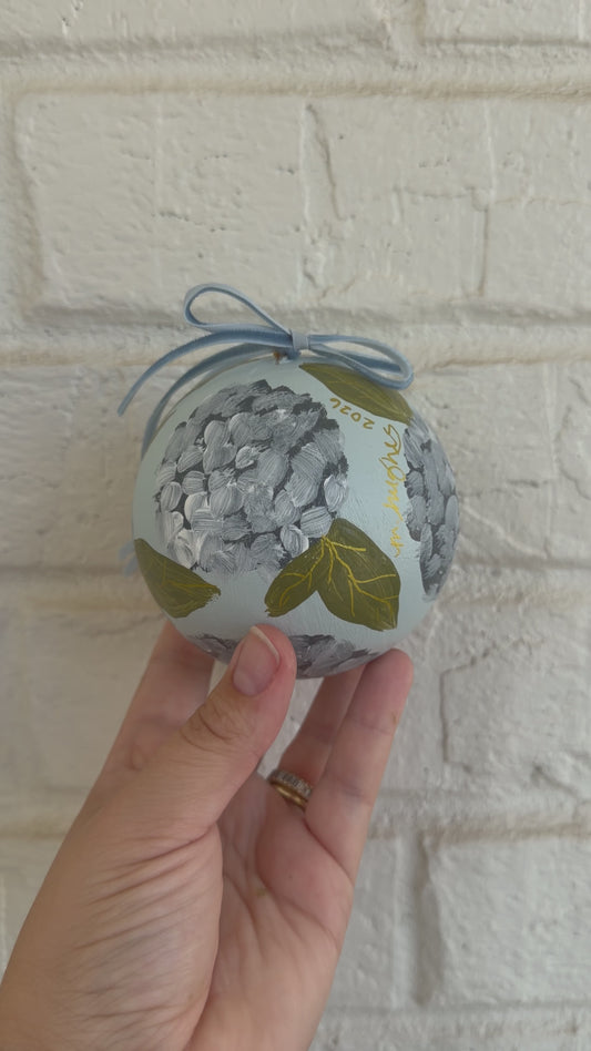 Blue Hydrangea Ornament